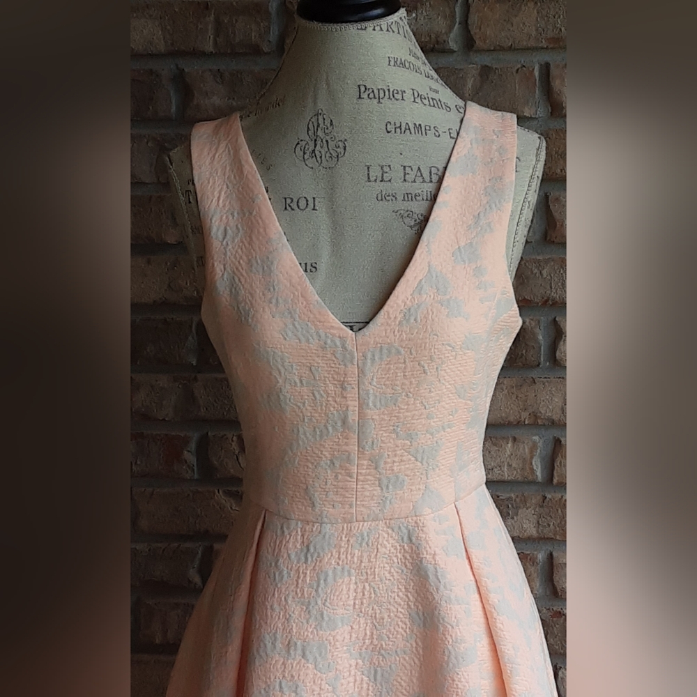 Hutch Anthropologie Jacquared Sleeveless V-Neck A-Line Mini Dress - Picture 2 of 7